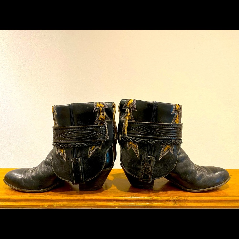 Canty Boots vintage handmade western boots black 7.5